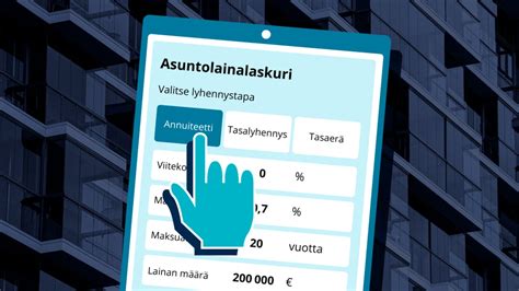 Katso laskurista, miten korkojen nousu vaikuttaa asuntolainaasi .